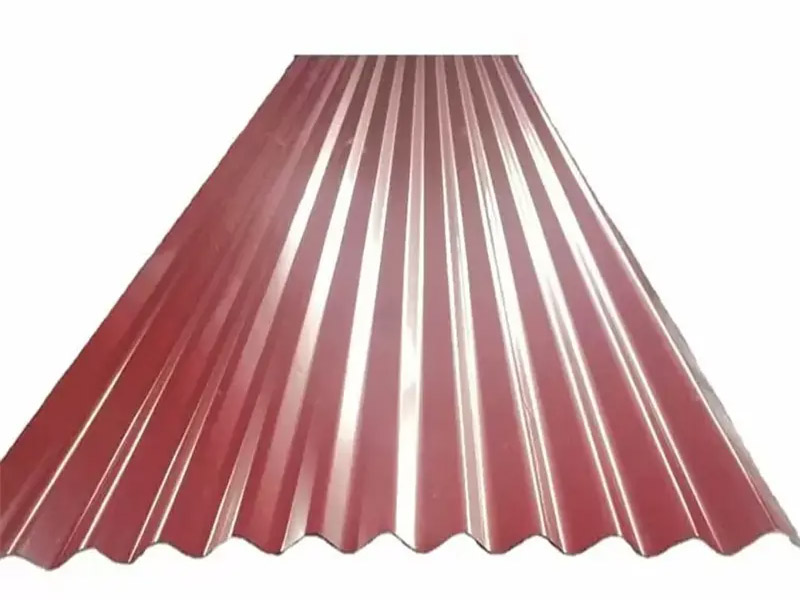 Hojas de techo de acero galvanizado corrugado